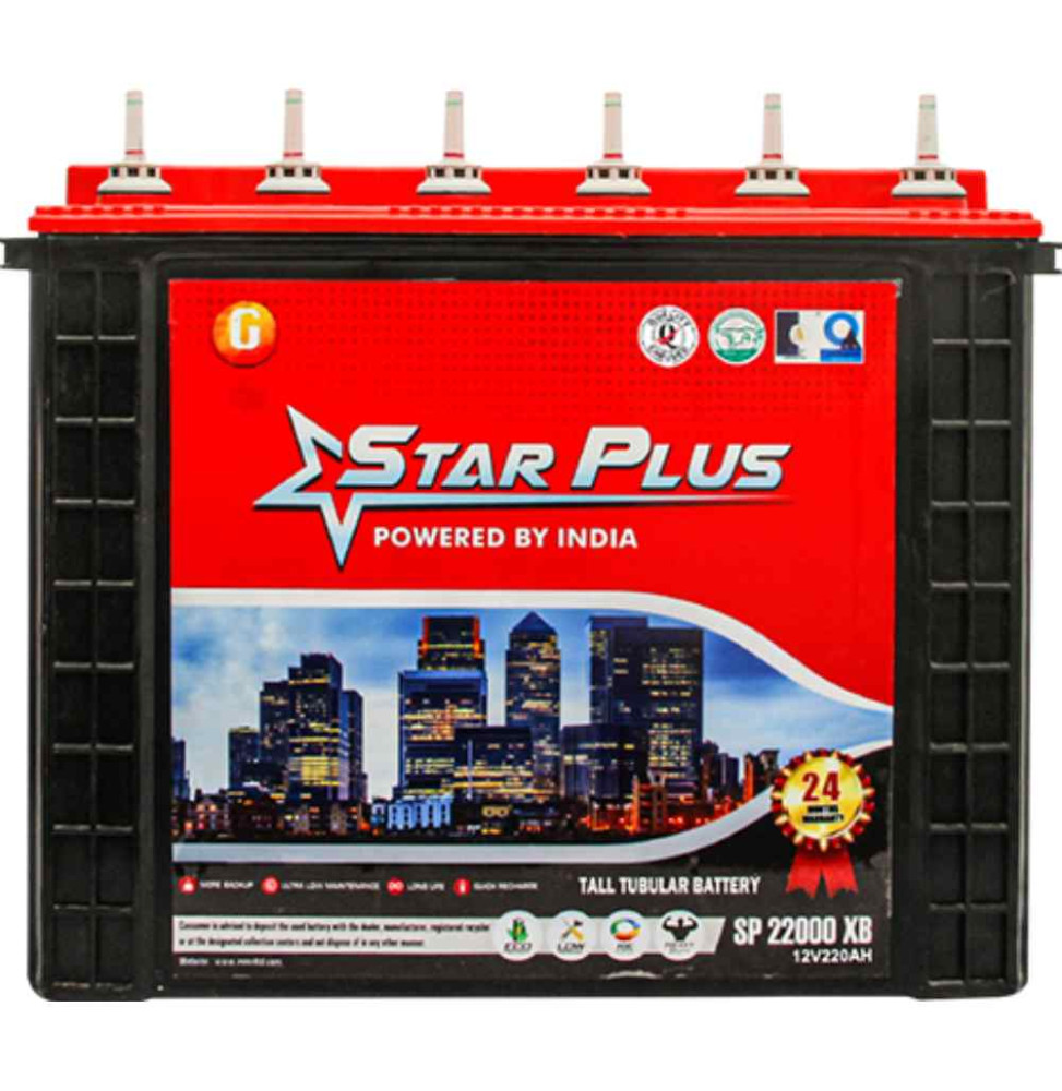 STARPLUS TUBULAR BATTERY 220AH/12V
